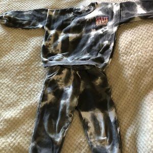 ZARA sweat pants and crew neck set